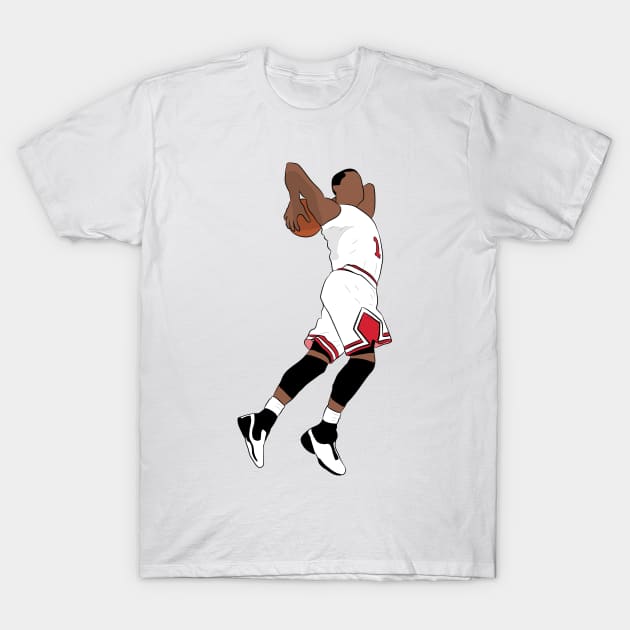 Derrick rose white t shirt deals